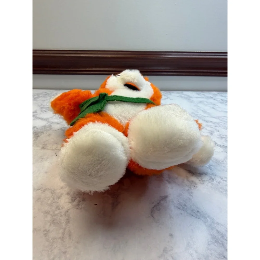 Vintage Orange White Bear Forest Ranger Scout Plush Mascot Green Hat Bag 10